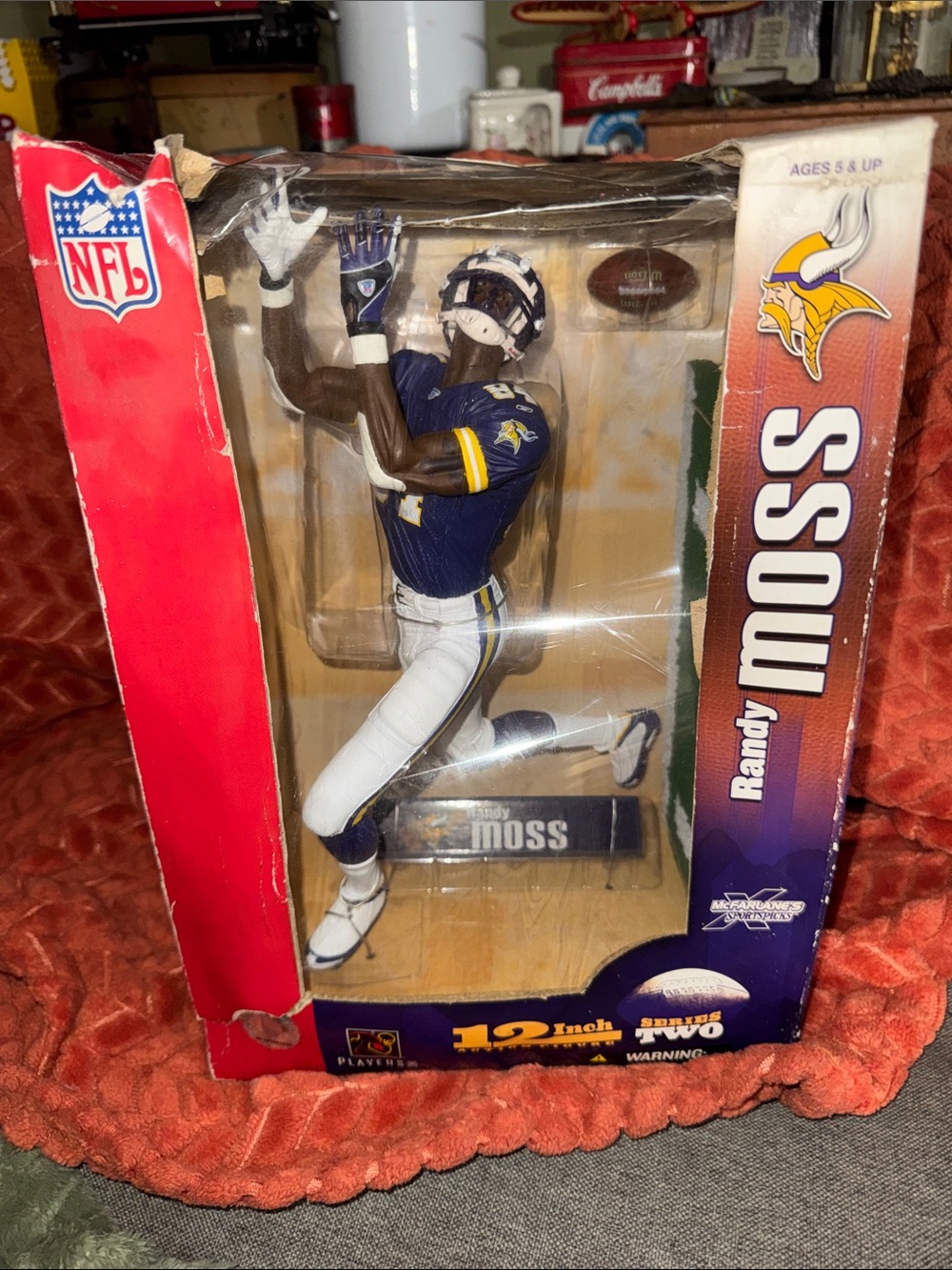 NEW Unopened Randy Moss 12" McFarlane Series 2 Figure - MN Vikings NFL